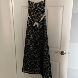 Black Lace strapless dress